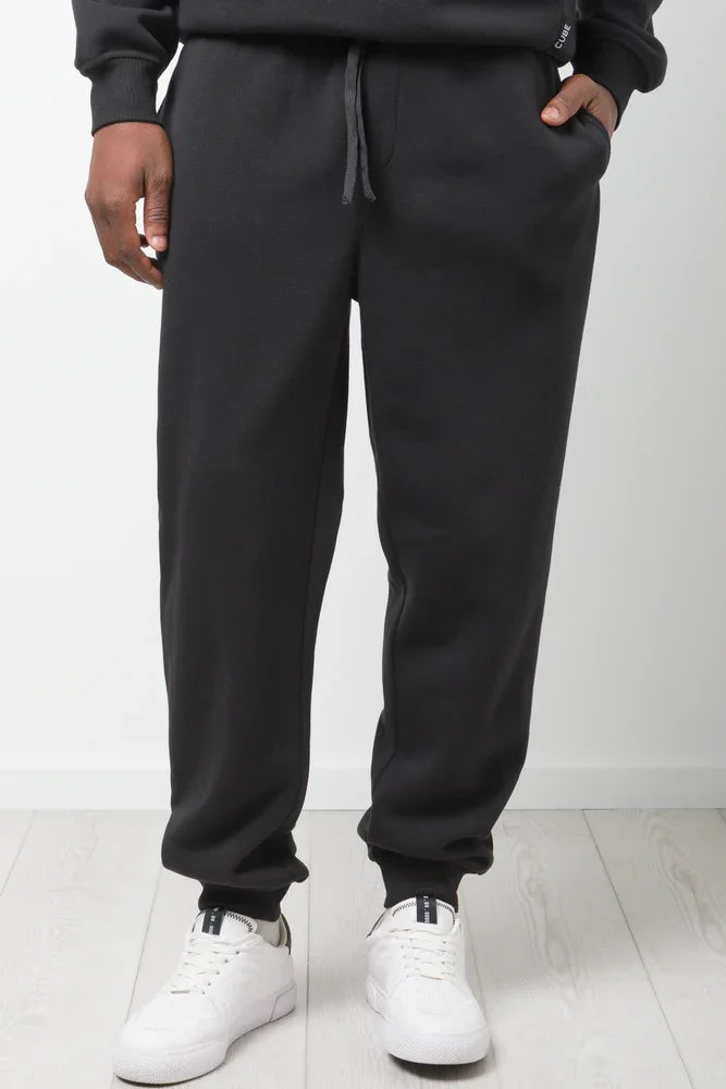 Cuffed Jogger Trackpants Black