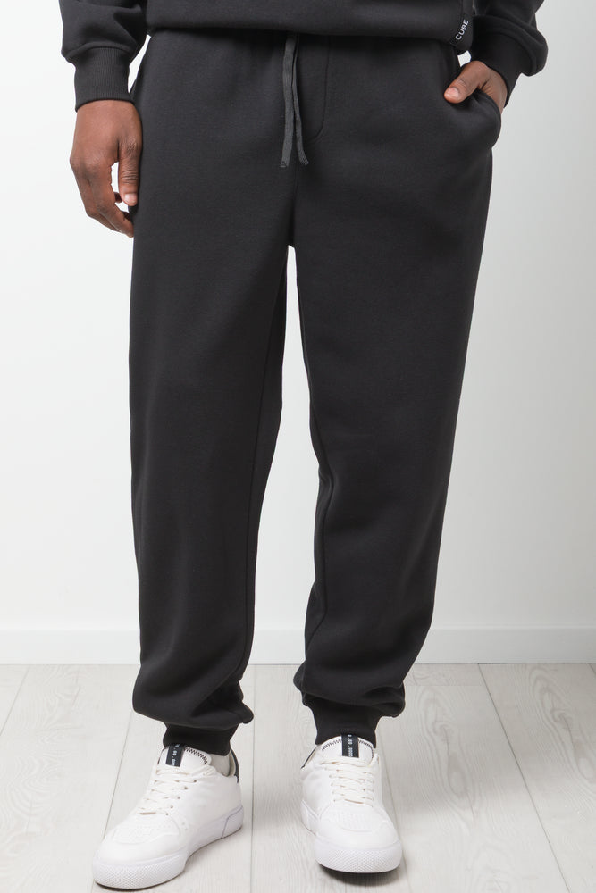 Cuffed Jogger Trackpants Black
