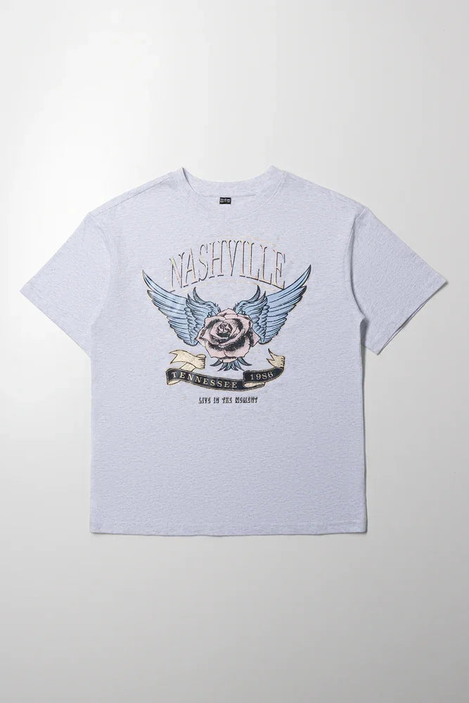 Nashville Oversized T-Shirt Grey