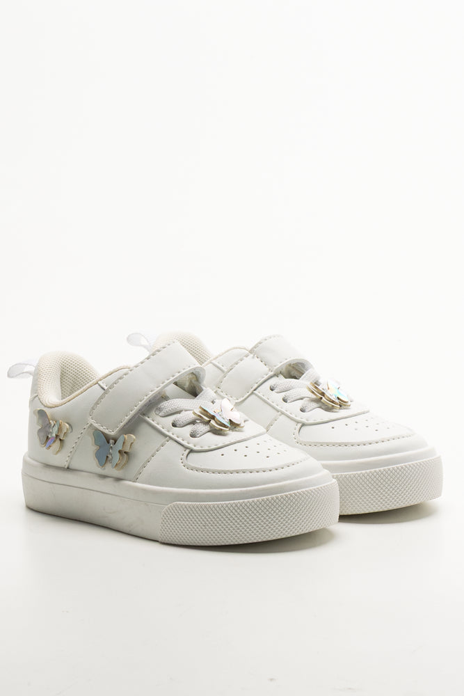 Butterfly Charms Sneakers White