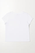 Short Sleeve Bow T-Shirt White (2)
