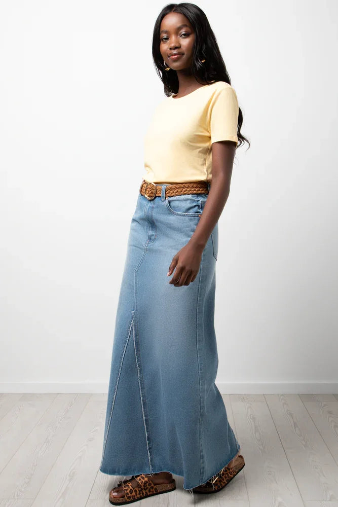 Crew Neck Short Sleeve Fitted T-Shirt Yellow