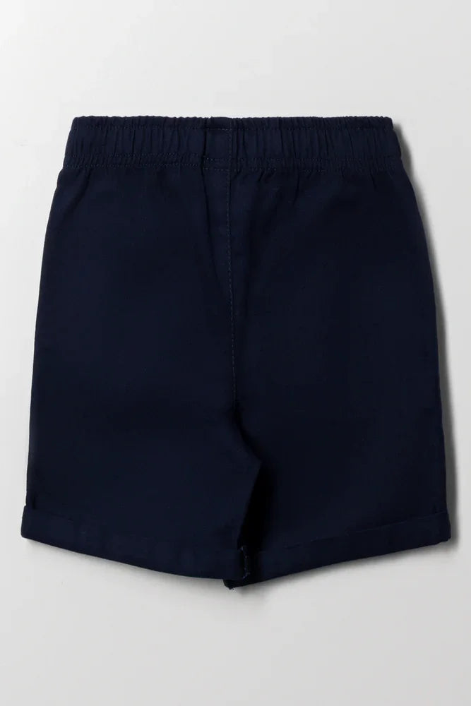 Woven Shorts Navy (2)