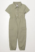 Denim Boiler Suit Green