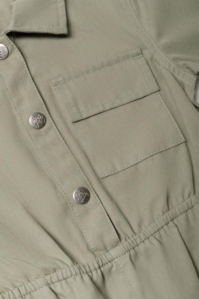 Denim Boiler Suit Green