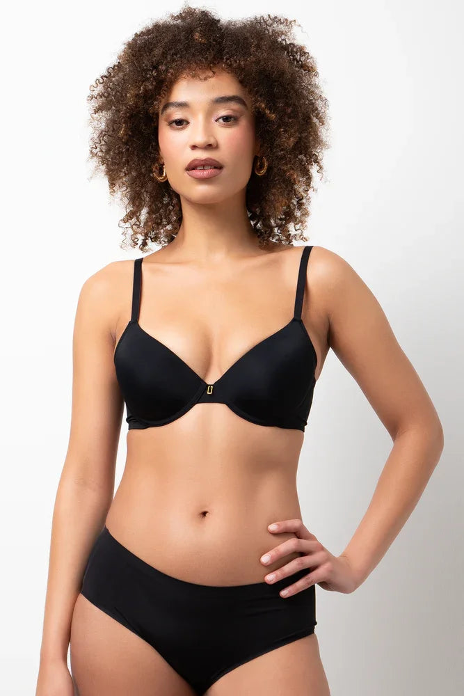 2 Pack Bonded Boyleg Panties Black