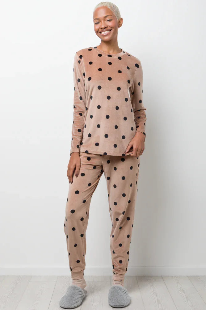 Spot Pyjamas Brown