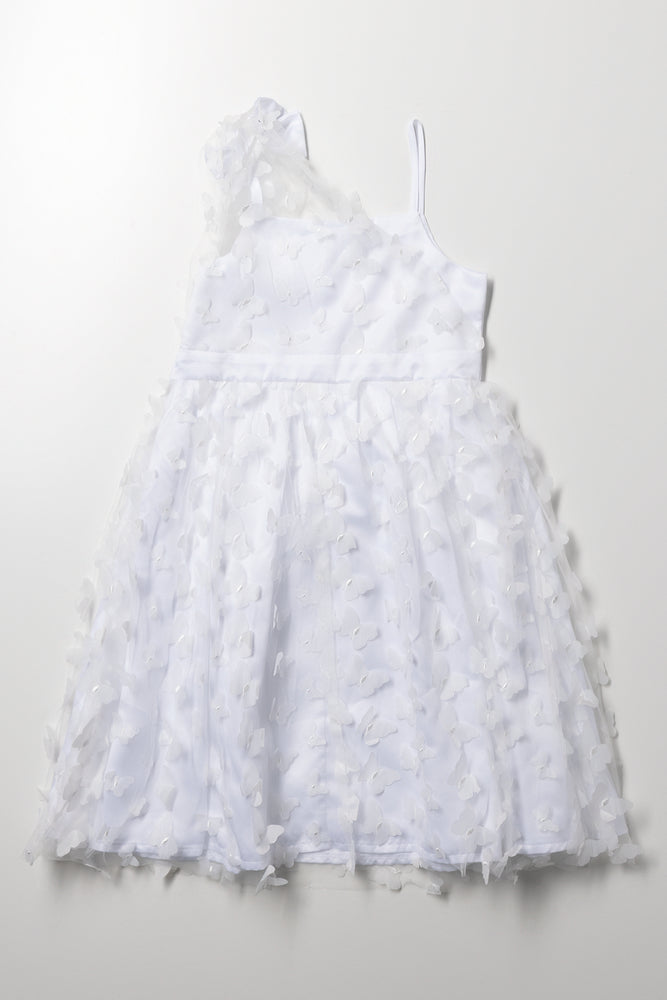 Butterfly Mesh Dress White (2)