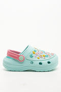 Flower Garden Clogs Aqua (1)