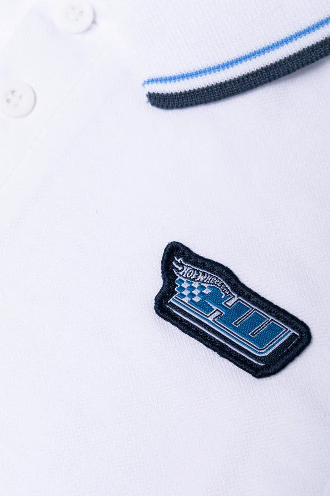 Hot Wheels Short Sleeve Golfer White