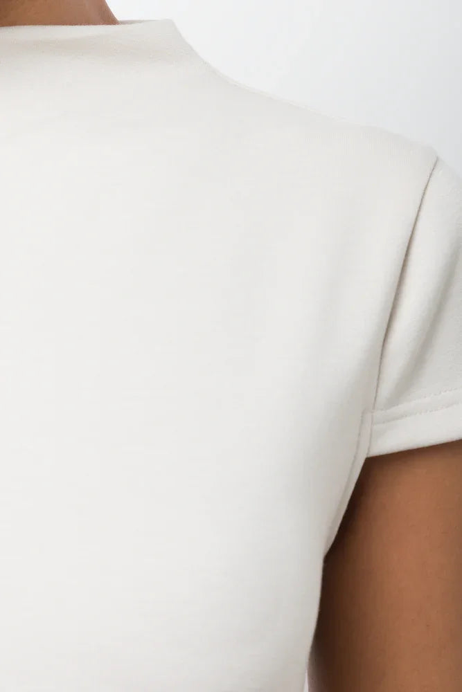 Cap Sleeve Fit And Flare Dress Natural (3)