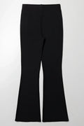 Rib Flare Leggings Dark Grey (2)