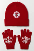 Spider-Man 2 Piece Beanie Set Red
