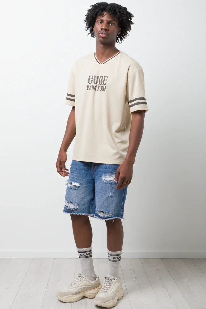 CUBE Short Sleeve T-Shirt Natural
