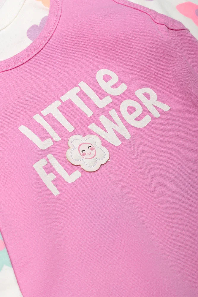Flower Dungaree Pink
