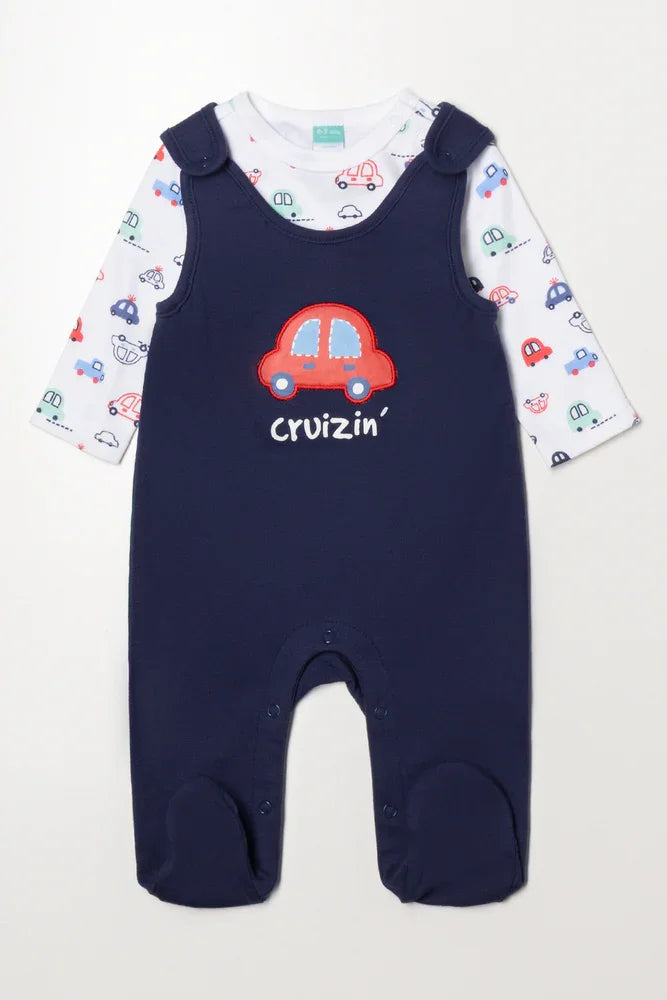 Car Dungaree Navy
