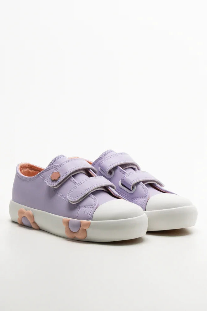 Flower Sneakers Purple