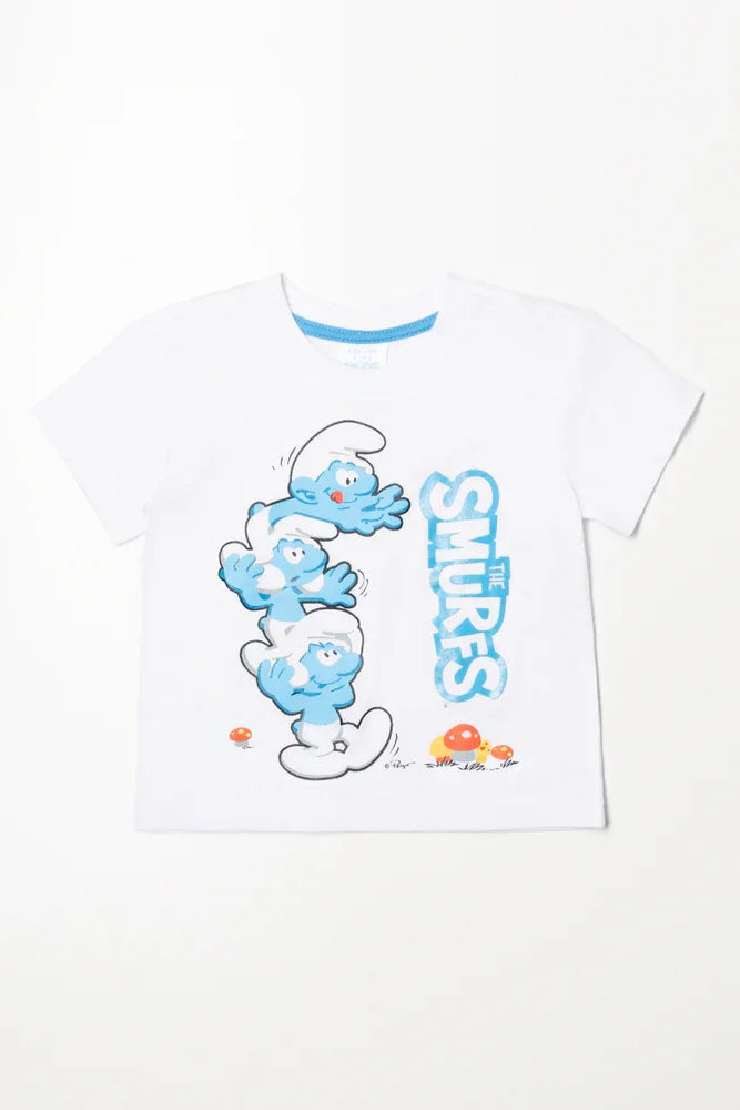 Smurfs Short Sleeve T-Shirt White