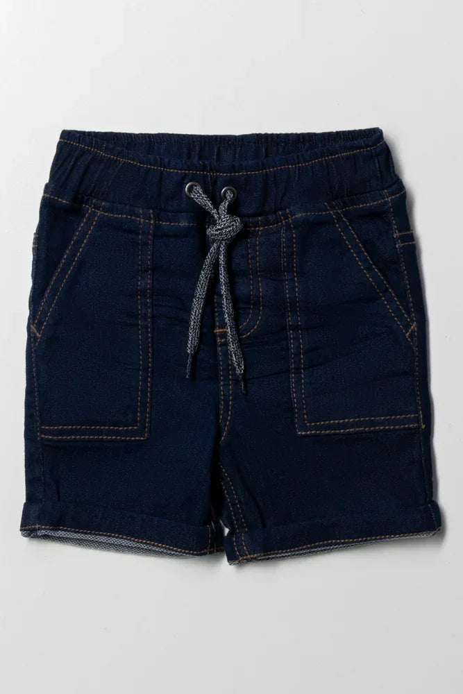 Denim Shorts Dark Blue