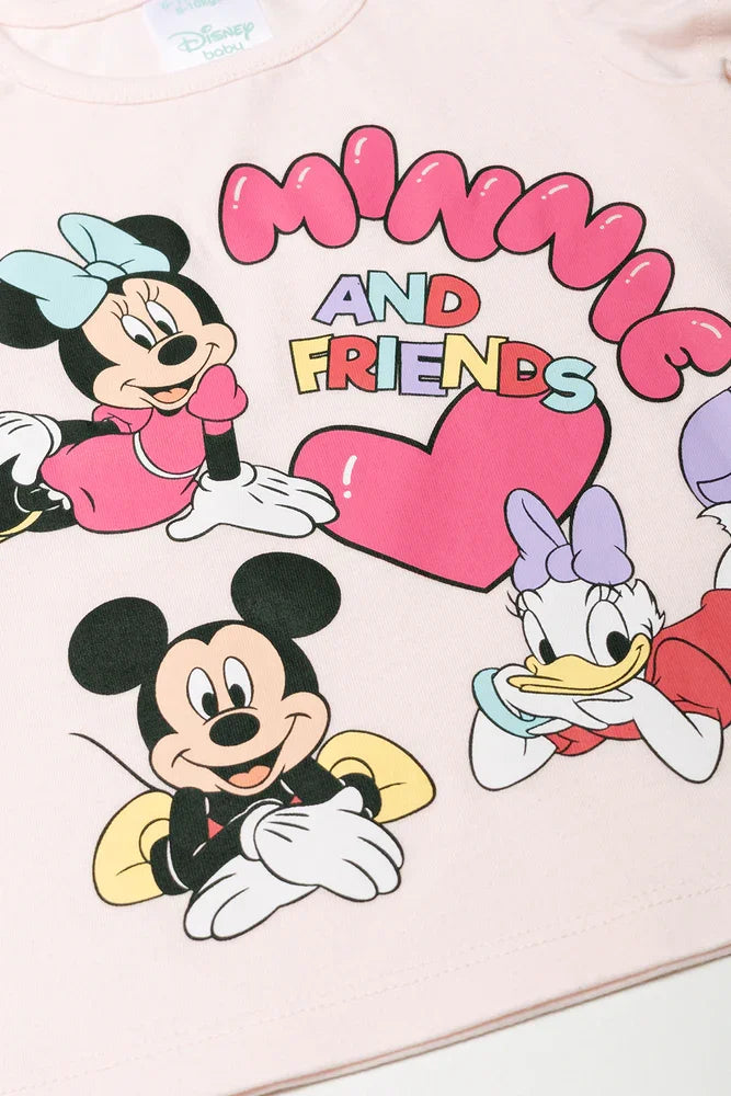 Minnie Mouse 2 Pack T-Shirts Pink
