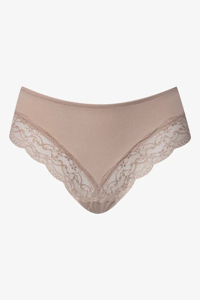 3 Pack Micro Sheen Lace Trim Brazilian Natural