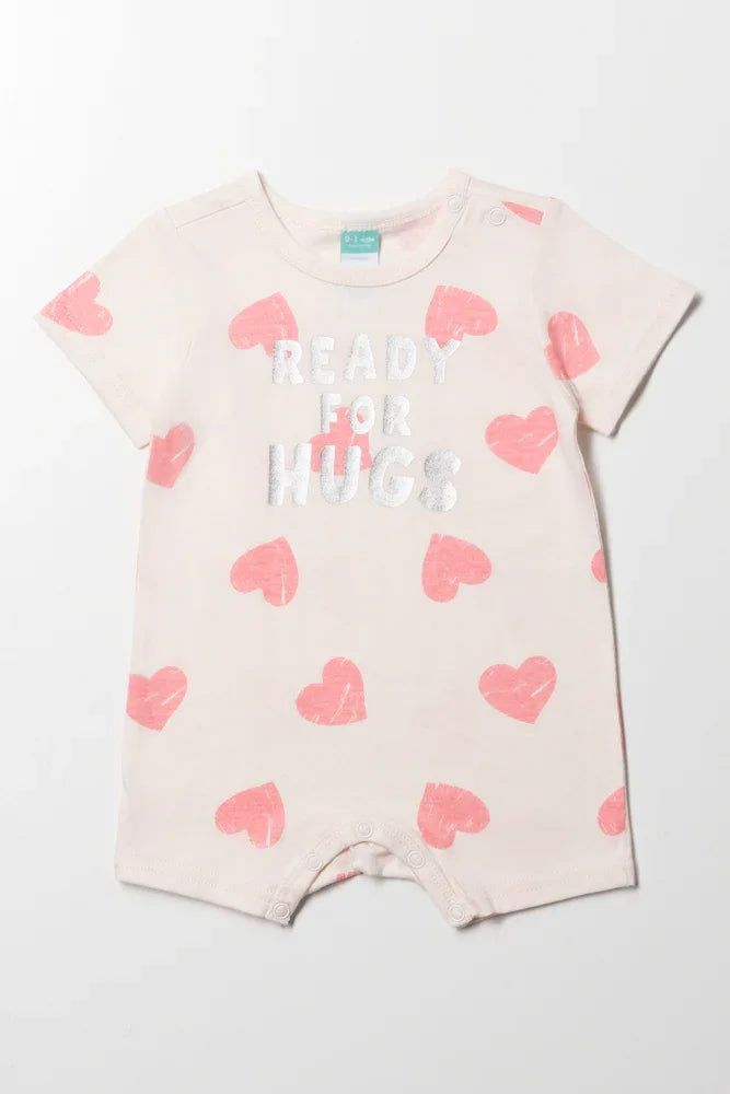 Ready For Hugs Romper Cream