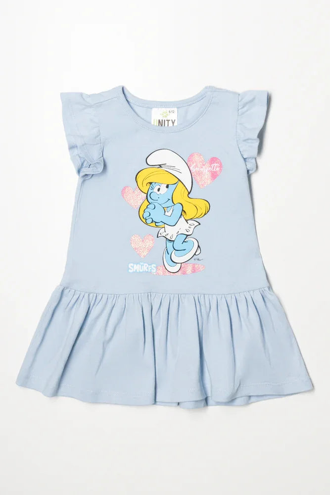 Smurfs Knit Dress Blue