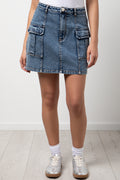 Denim Skirt Blue (1)