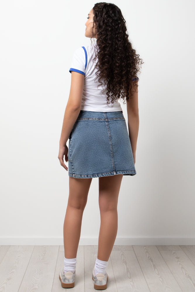Denim Skirt Blue (3)
