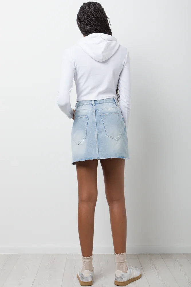 Denim Skirt Blue (3)