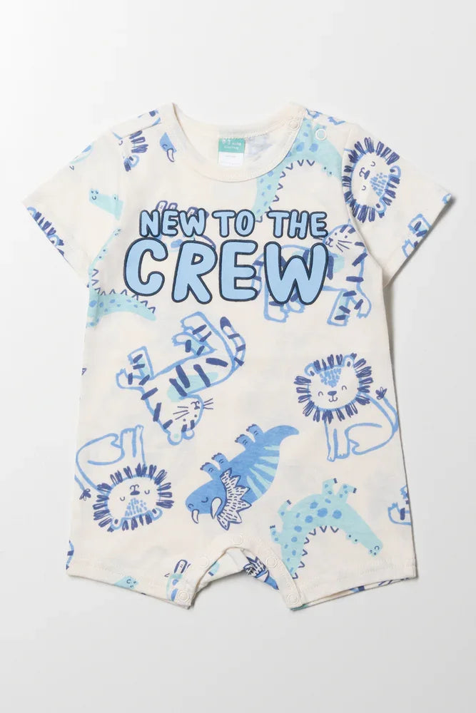 New To The Crew Romper Cream