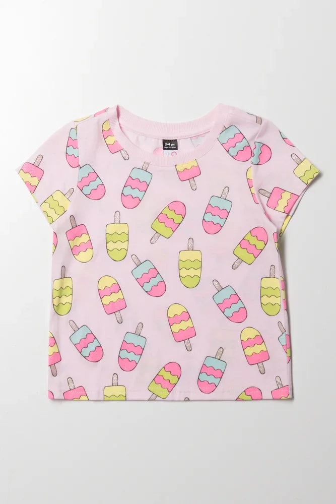 Ice Cream T-Shirt Light Pink
