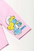 Smurfs T-Shirt And Leggings Set Pink (2)
