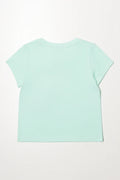 Butterfly Short Sleeve T-Shirt Light Green (2)