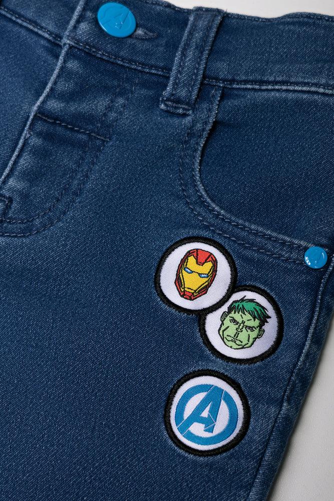 Avengers Denim Shorts Blue