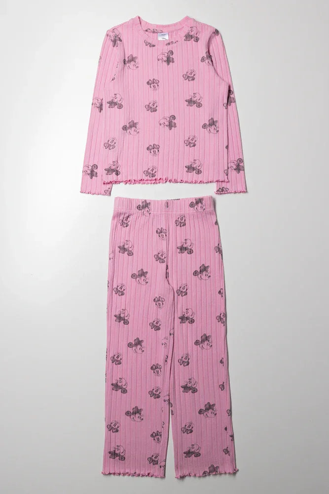 Minnie Mouse Pyjama Set Pink