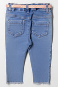Belted Denim Jeans Blue (2)