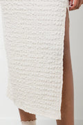 Textured Column Skirt Natural (4)