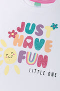 Just Have Fun Short Sleeve T-Shirt White (1)