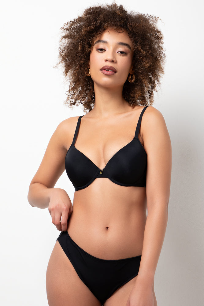 3 Pack Bikini Panties Black And Natural