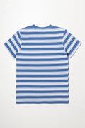 Stripe Short Sleeve T-Shirt Blue (2)