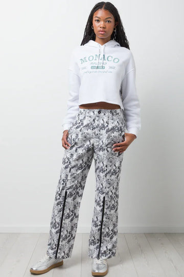 Cargo Pants With Zip Grey