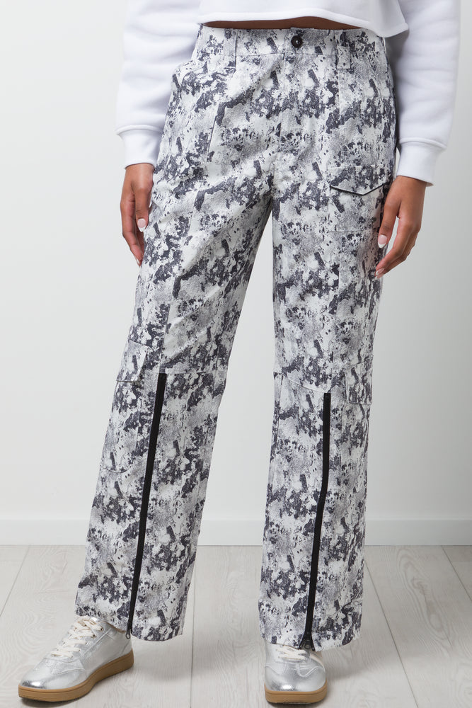 Cargo Pants With Zip Grey