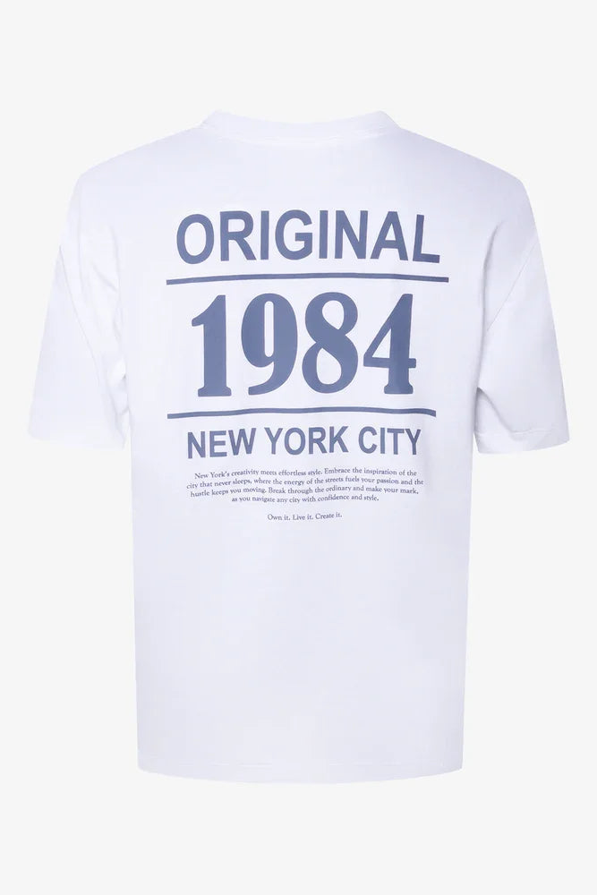 Loose Fit Short Sleeve T-Shirt White