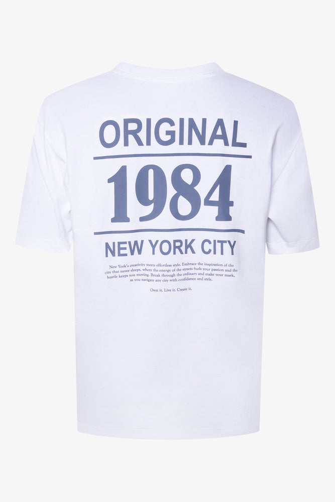 Loose Fit Short Sleeve T-Shirt White