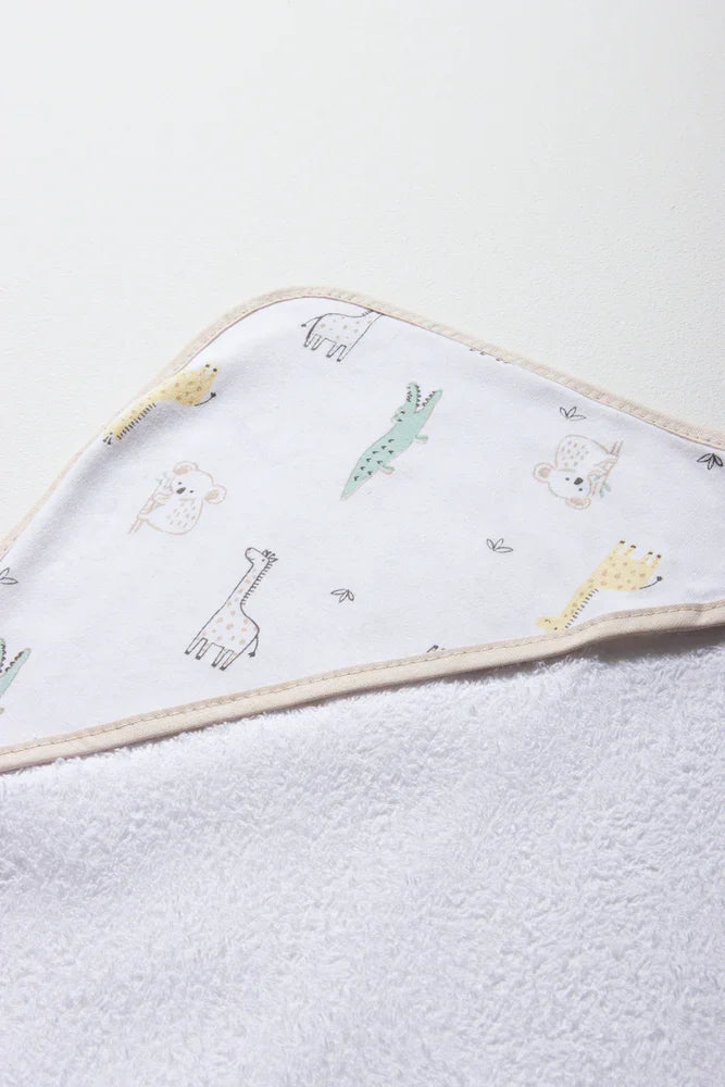 Safari Hooded Towel White