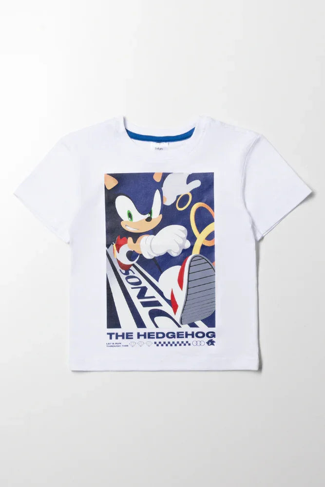 Sonic Short Sleeve T-Shirt White
