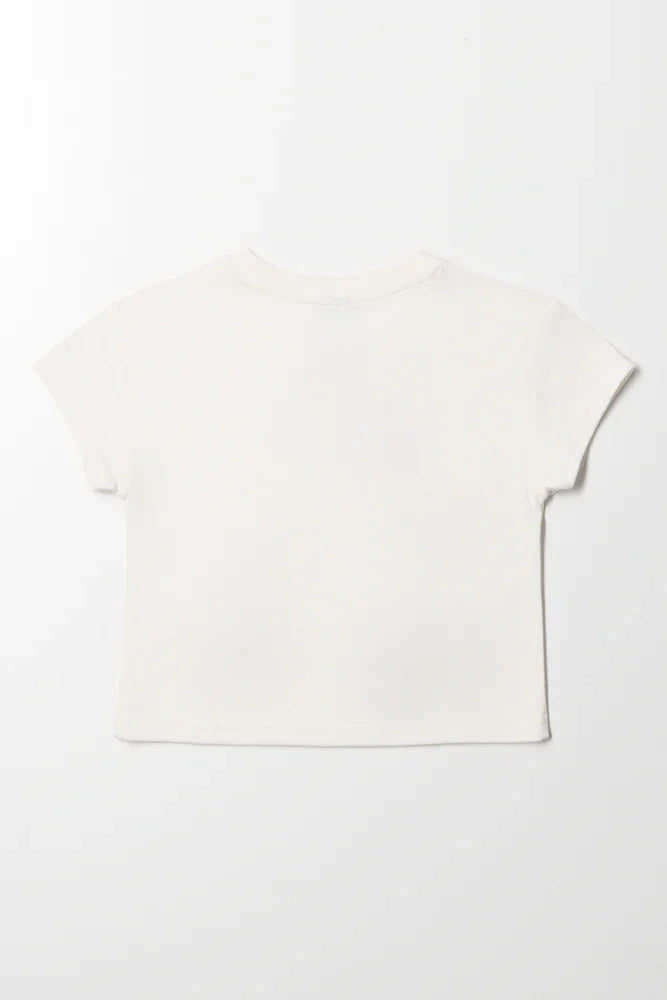 Dropped Shoulder Boxy Tee Cream (2)