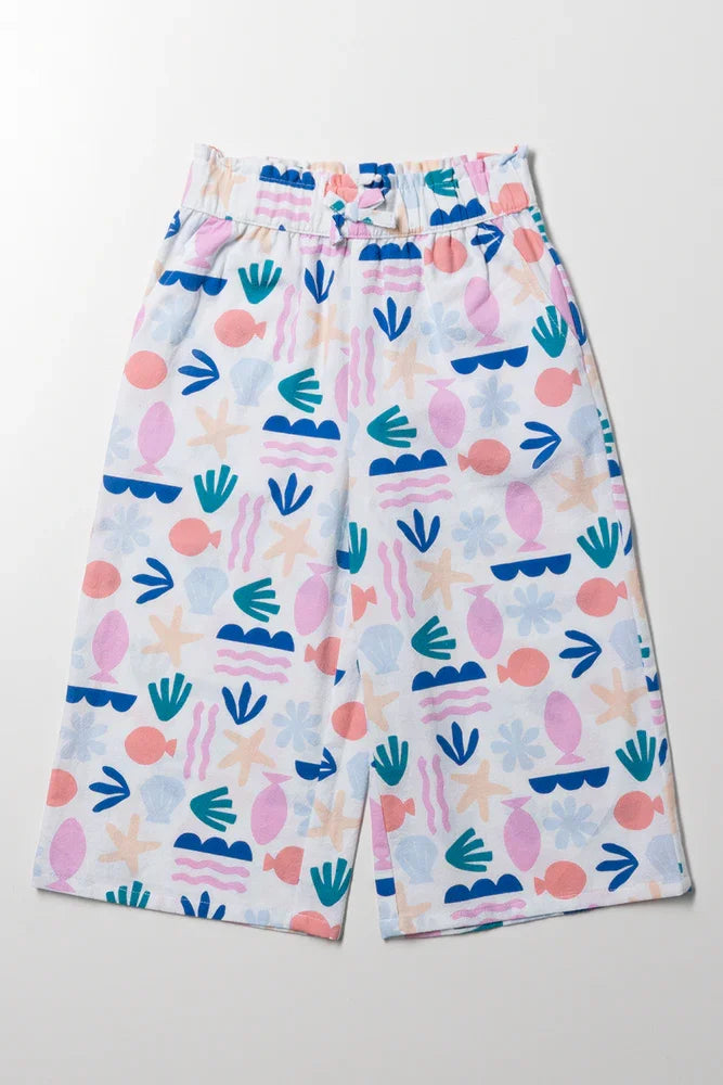 Wide Leg Pants Multicolour