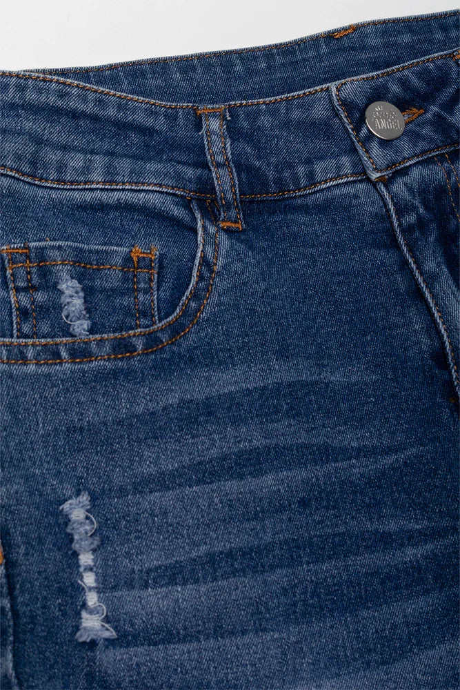 Ripped Denim Jeans Blue